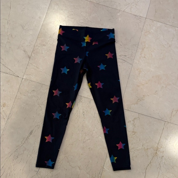 Terez Pants - Terez Multicolor Star Print Leggings